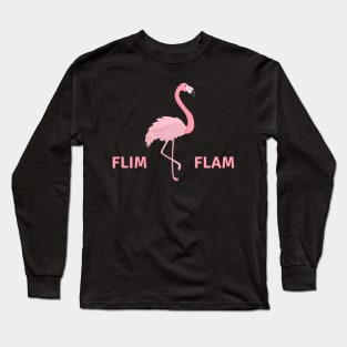 Flim Flam Flamingo Youtube Kids Long Sleeve T-Shirt